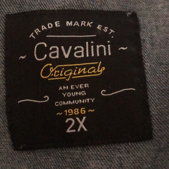 NWT! Denim Vintage Stonewashed Embellished Pearl Rhinestone Coat 2X - Picture 9 of 13